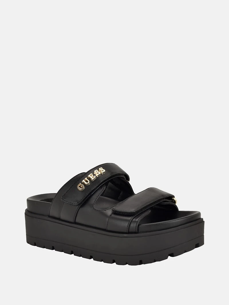 Fasten Genuine Leather Sandal