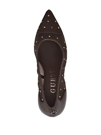 Rhinestone Mesh Pumps