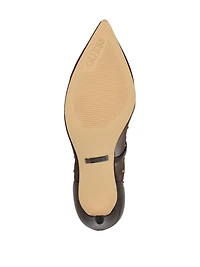 Rhinestone Mesh Pumps