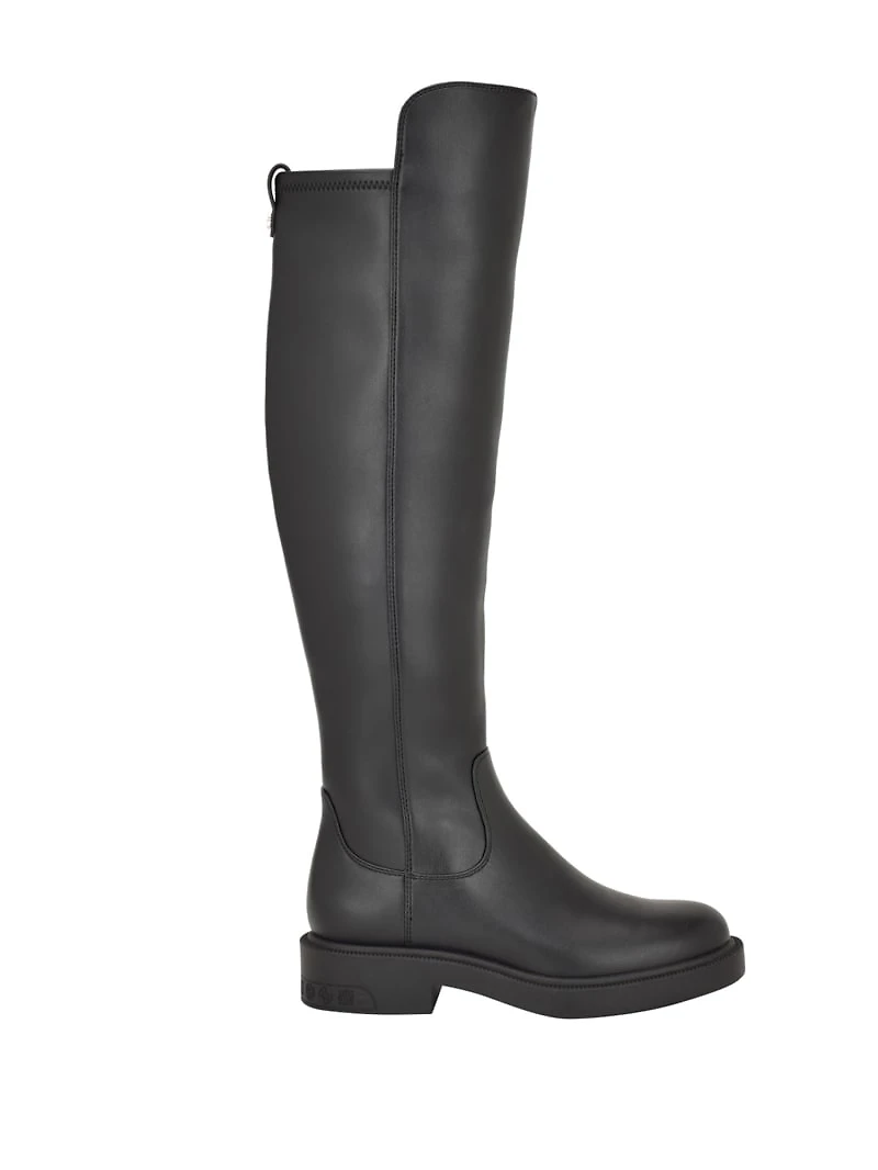 Fyza Knee-High Faux-Leather Boots