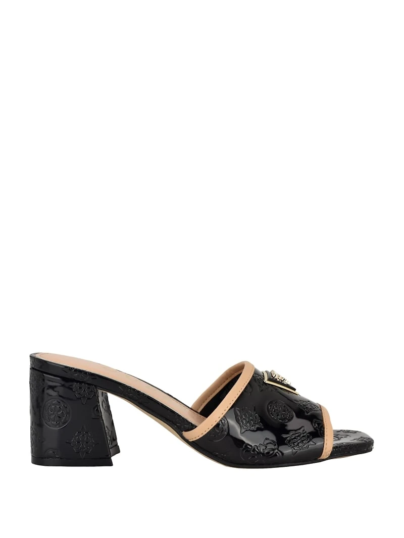 Gabless Peony Block Heel Mules