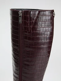 Gressa Knee-High Faux-Leather Boots