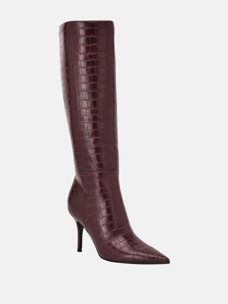 Gressa Knee-High Faux-Leather Boots