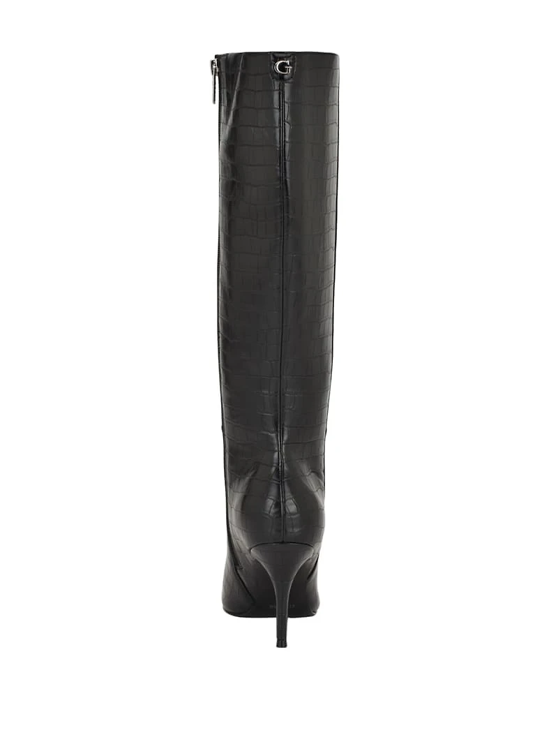 Gressa Knee-High Faux-Leather Boots