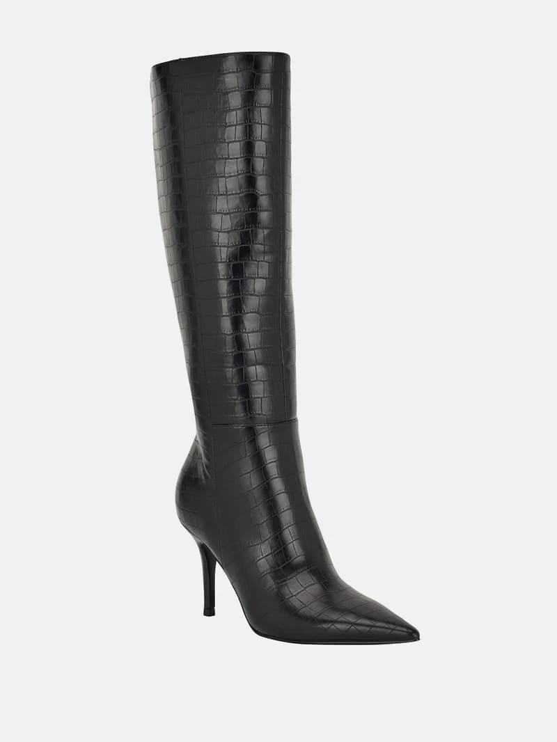 Gressa Knee-High Faux-Leather Boots