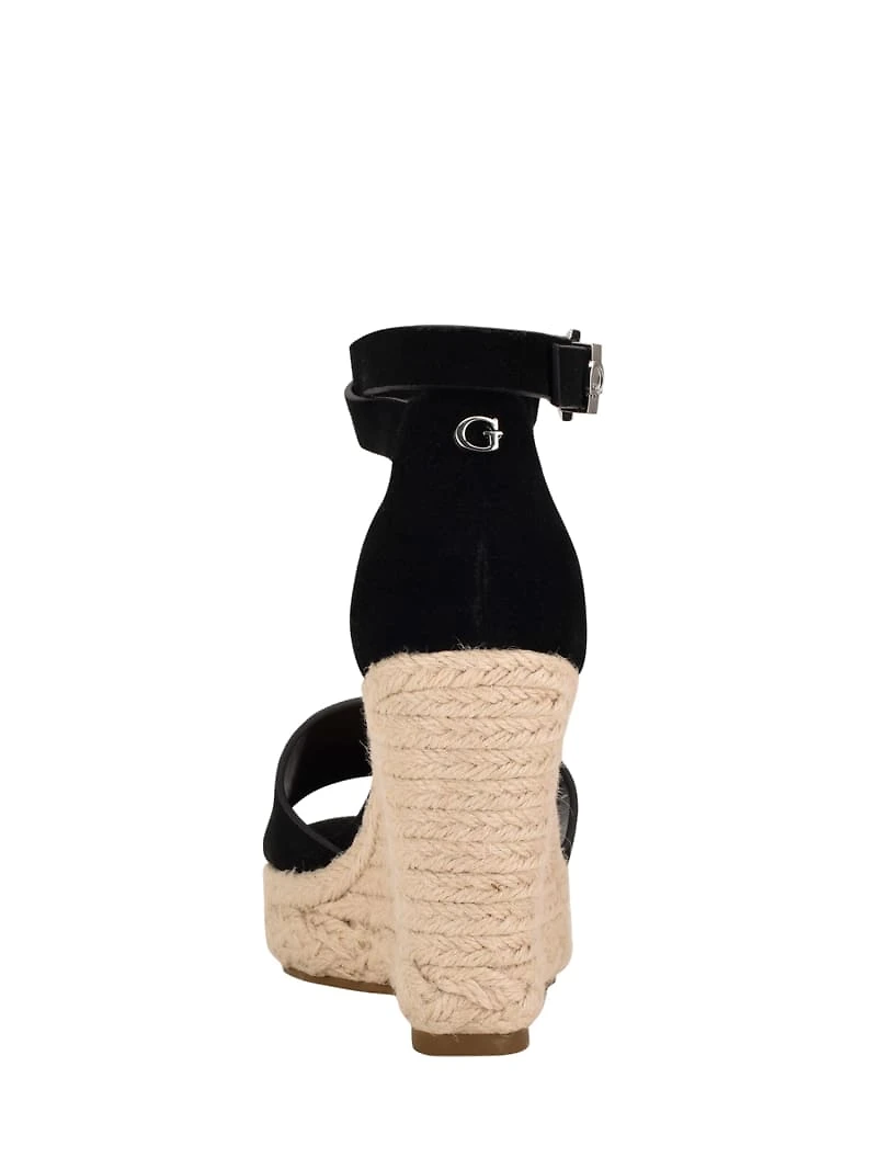 Hidy Suede Espadrille Wedges