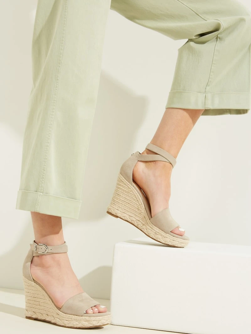 Hidy Suede Espadrille Wedges