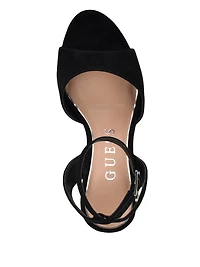 Hitten Suede Platform Dress Sandals