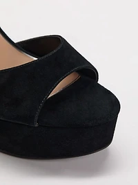 Hitten Suede Platform Dress Sandals