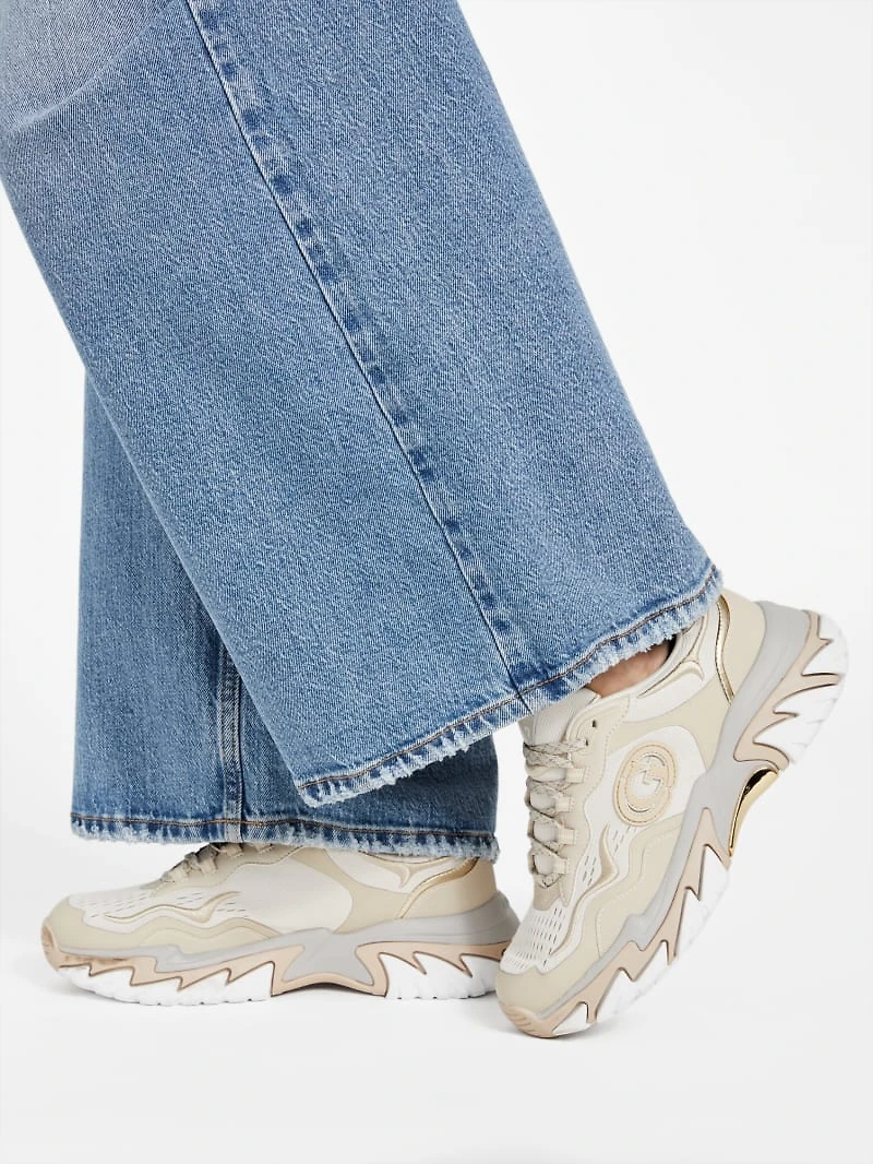 Ibitha Metallic Signature G Sneakers