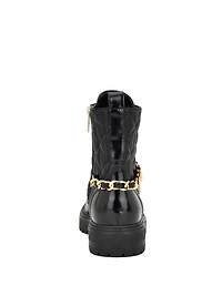 Jellard Quilted Chain Moto Boots