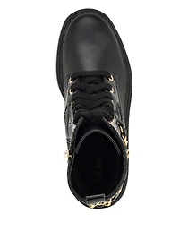 Jellard Quilted Chain Moto Boots