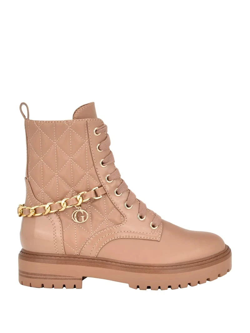 Jellard Quilted Chain Moto Boots