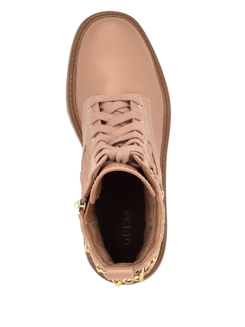 Jellard Quilted Chain Moto Boots