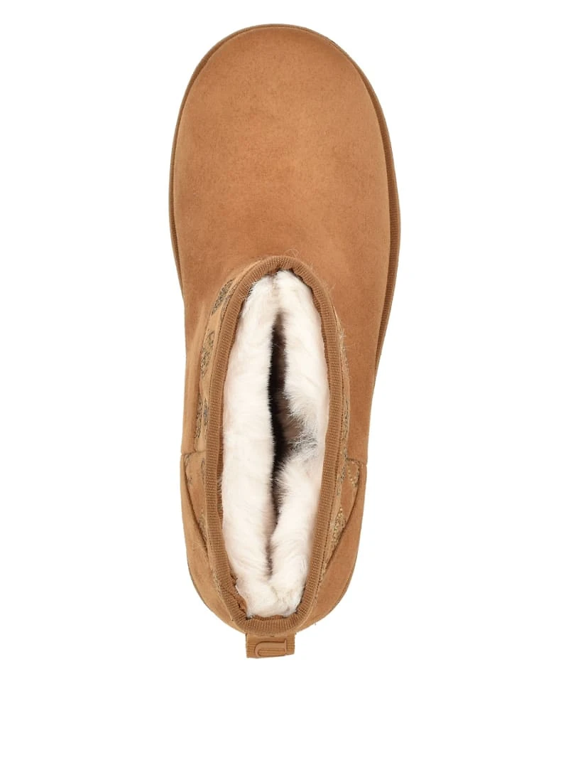 Jilla Platform Faux-Suede Booties