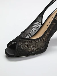 Lace Slingback