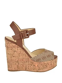Lyrica Linen Wedges