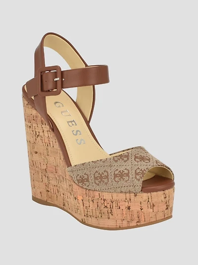 Lyrica Linen Wedges