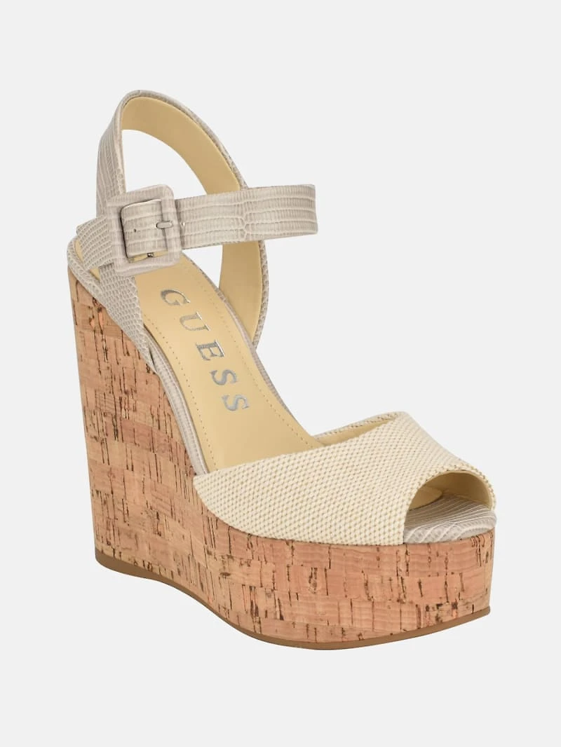 Lyrica Linen Wedges
