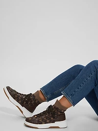 Quattro G Knit High Top Sneakers