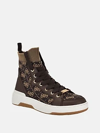 Quattro G Knit High Top Sneakers