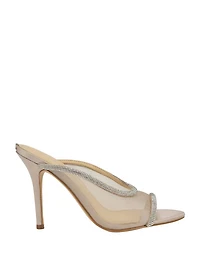 Mansa Rhinestone Mesh Heels