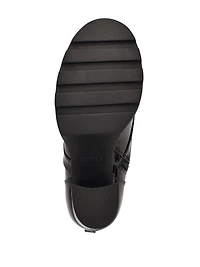 Neadyn Lace-Up Heeled Moto Booties