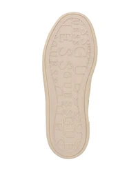 Ronii Debossed Peony Low-Top Sneakers