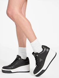 Rozinn Lace-Up Platform Wedge Sneakers