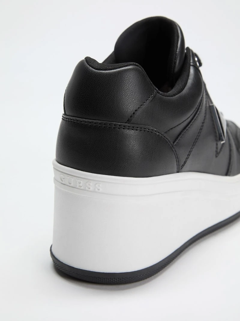 Rozinn Lace-Up Platform Wedge Sneakers