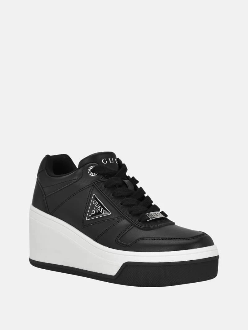 Rozinn Lace-Up Platform Wedge Sneakers