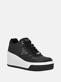 Rozinn Lace-Up Platform Wedge Sneakers