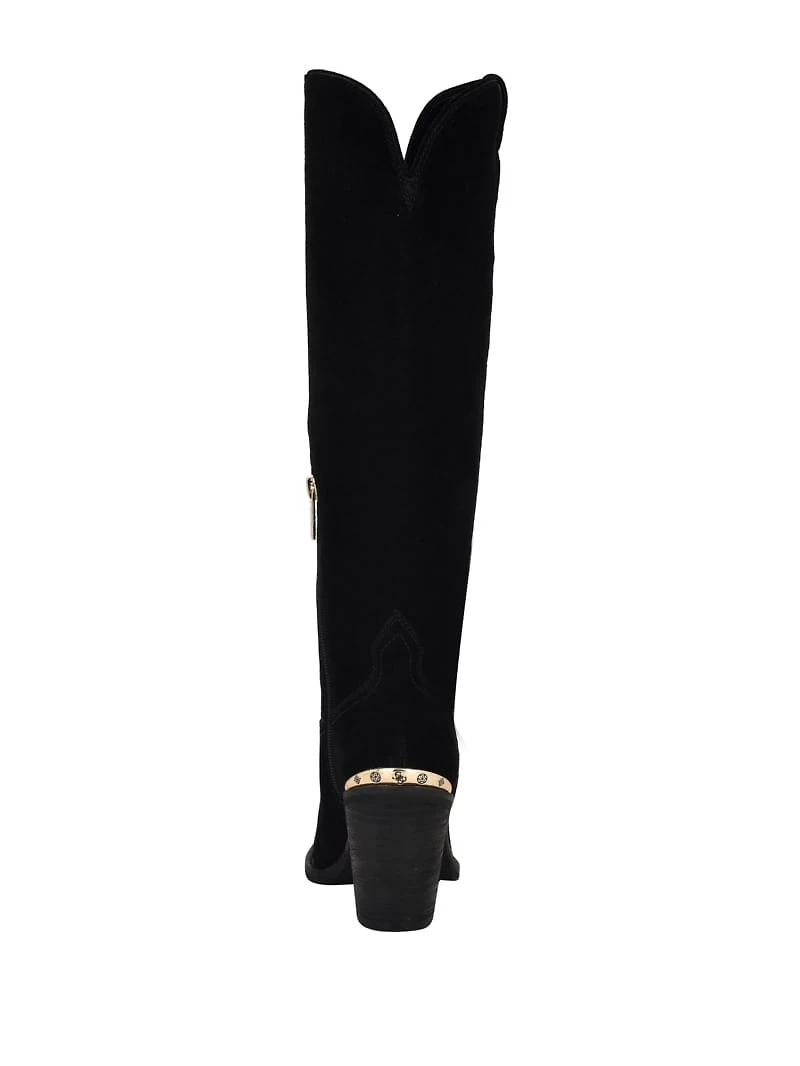 Sashan Suede Knee-High Boots
