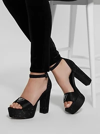 Setona Rhinestone Platform Heels