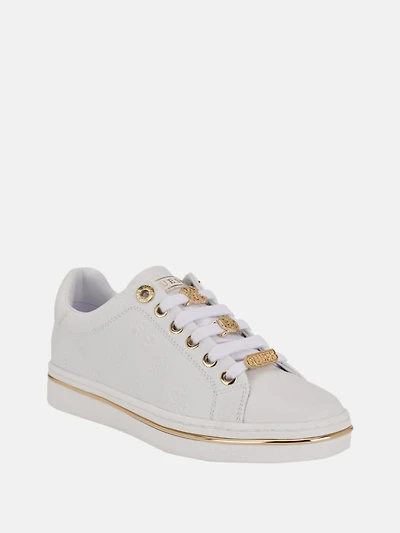 Stasey Debossed Low-Top Sneakers