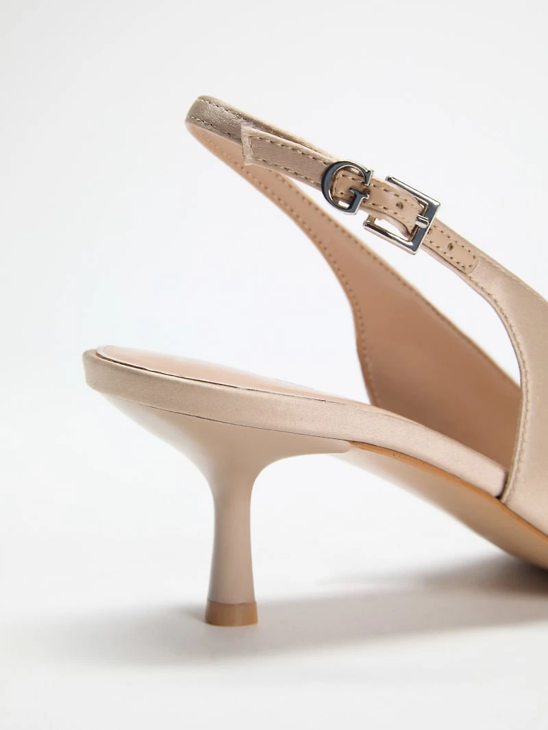 Yannick Satin Kitten Heels