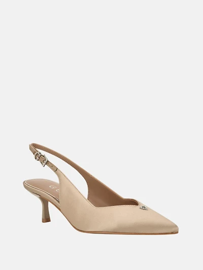 Yannick Satin Kitten Heels