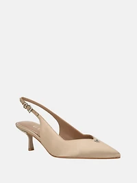 Yannick Satin Kitten Heels