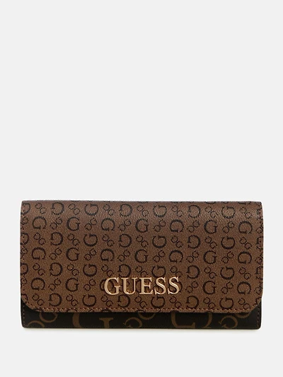 Eldoria Enlarged Logo Slim Clutch Wallet