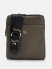 Eco Saffiano Flat Crossbody