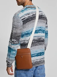 Eco Saffiano Flat Crossbody