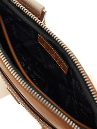 Eco Saffiano Flat Crossbody