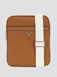 Eco Saffiano Flat Crossbody