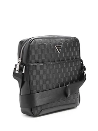 Eco Torino Debossed G-Wave Crossbody Bag