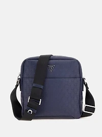 Eco Torino Debossed G-Wave Crossbody Bag
