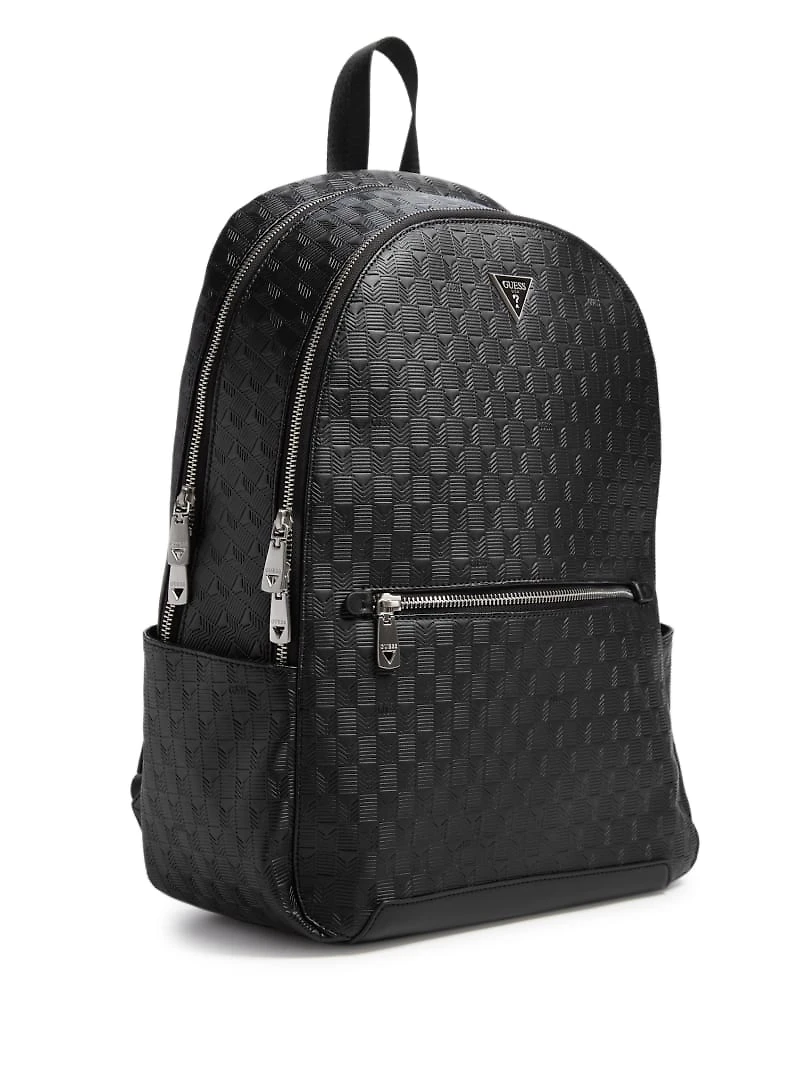 Eco Torino Debossed G-Wave Rounded Backpack