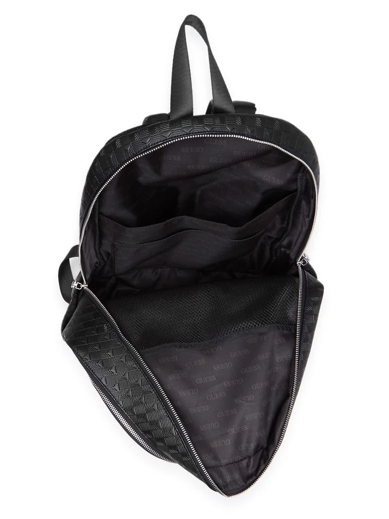 Eco Torino Debossed G-Wave Rounded Backpack