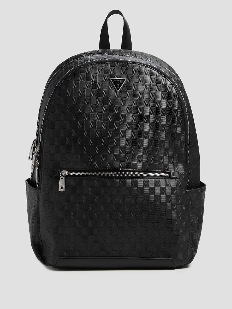Eco Torino Debossed G-Wave Rounded Backpack