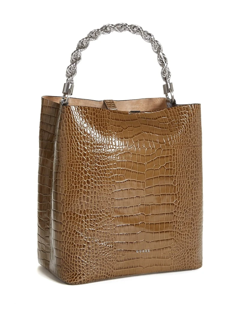 Aida Croc Hobo Bag