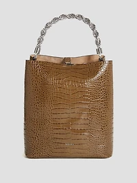 Aida Croc Hobo Bag